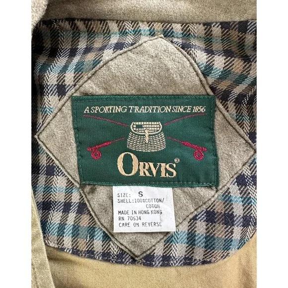 Vintage 80s 90s Orvis Fishing Safari Small Vest VTG - Picture 4 of 6
